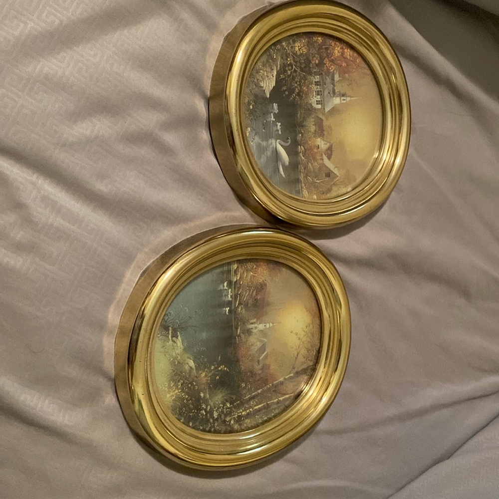 Gold Framed Scenic Wall Art Set